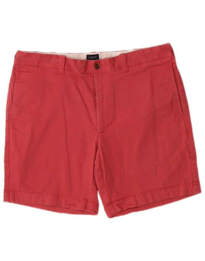 J. CREW Ανδρικό σορτς Chino W32 Μεσαίο κόκκινο βαμβακερό