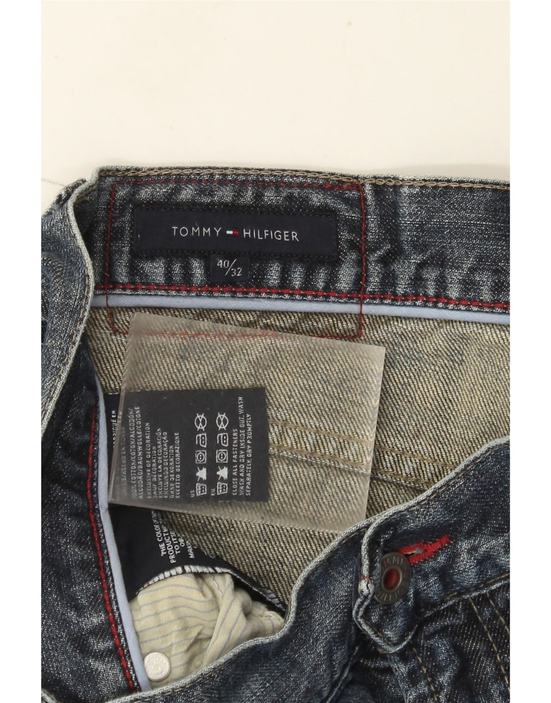 Ανδρικό τζιν ίσιο Tommy Hilfiger W40 L32 Μπλε βαμβακερό