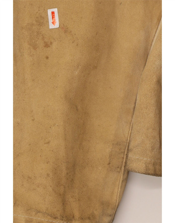 CONBIPEL Ανδρικό Suede Jacket UK 40 Large Beige Leather