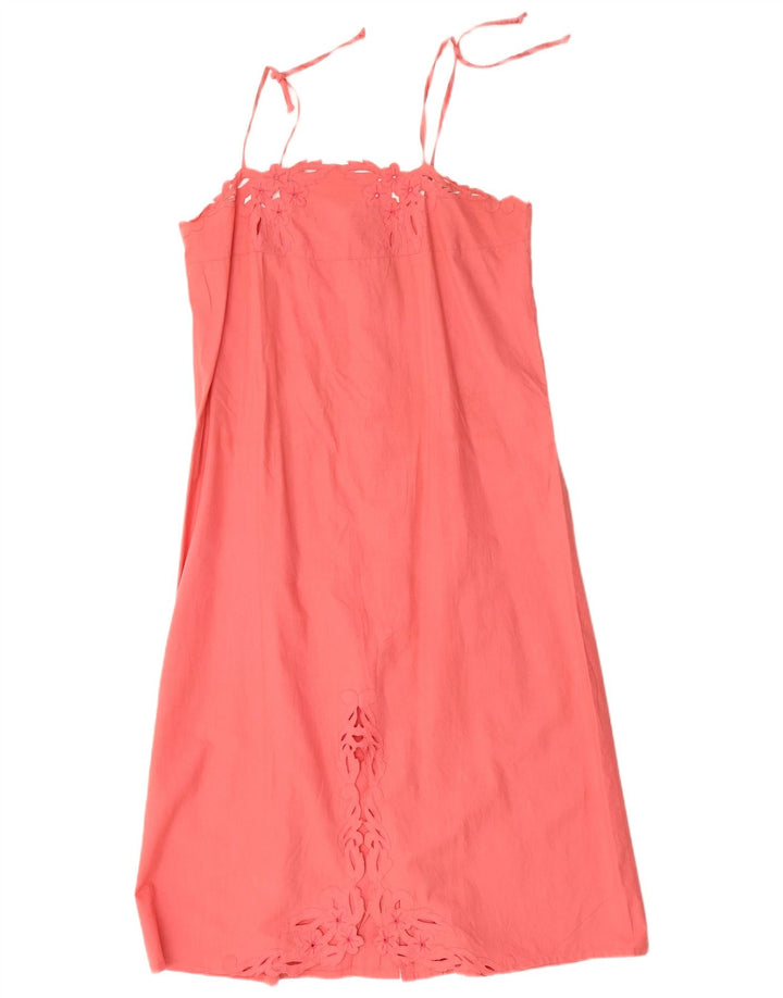 Vintage Γυναικείο Sundress UK 12 Medium Pink Floral