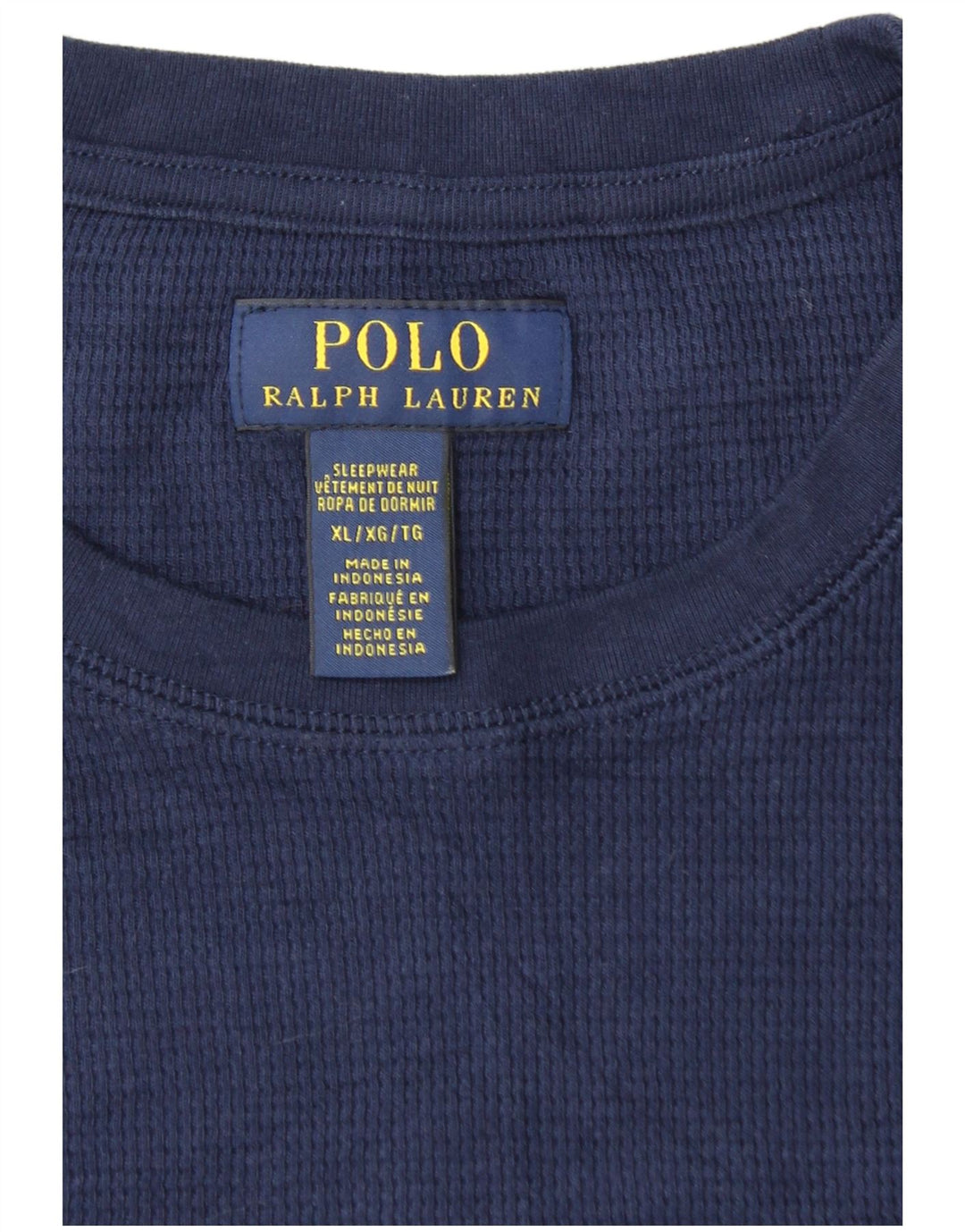Ανδρικό μπλουζάκι POLO RALPH LAUREN Μακρυμάνικο XL Navy Blue Cotton