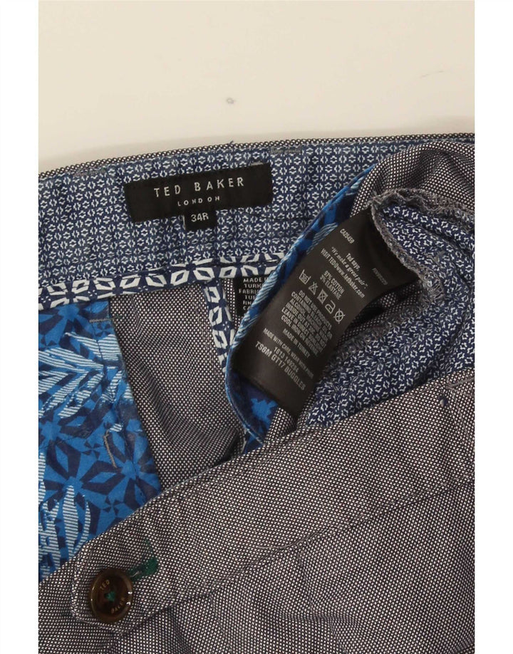 Ανδρικό παντελόνι Ted Baker Slim Suit W34 L31 Γκρι βαμβακερό