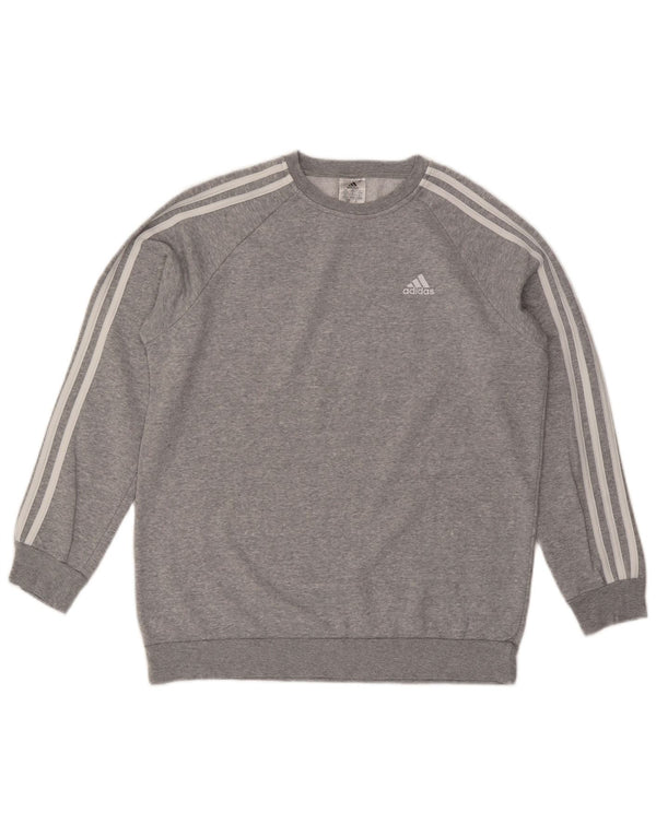 ADIDAS Γυναικεία φούτερ μεγάλου μεγέθους Jumper UK 8/10 Small Grey Flecked