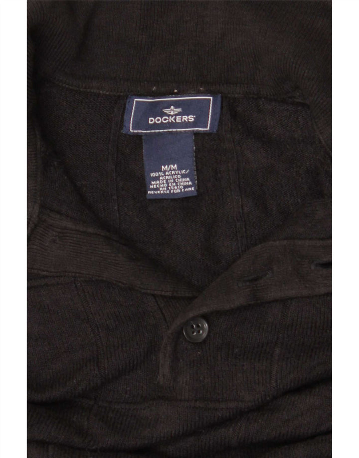 Ανδρικό πουλόβερ Dockers Polo Neck Jumper Μεσαίο Μαύρο Ακρυλικό