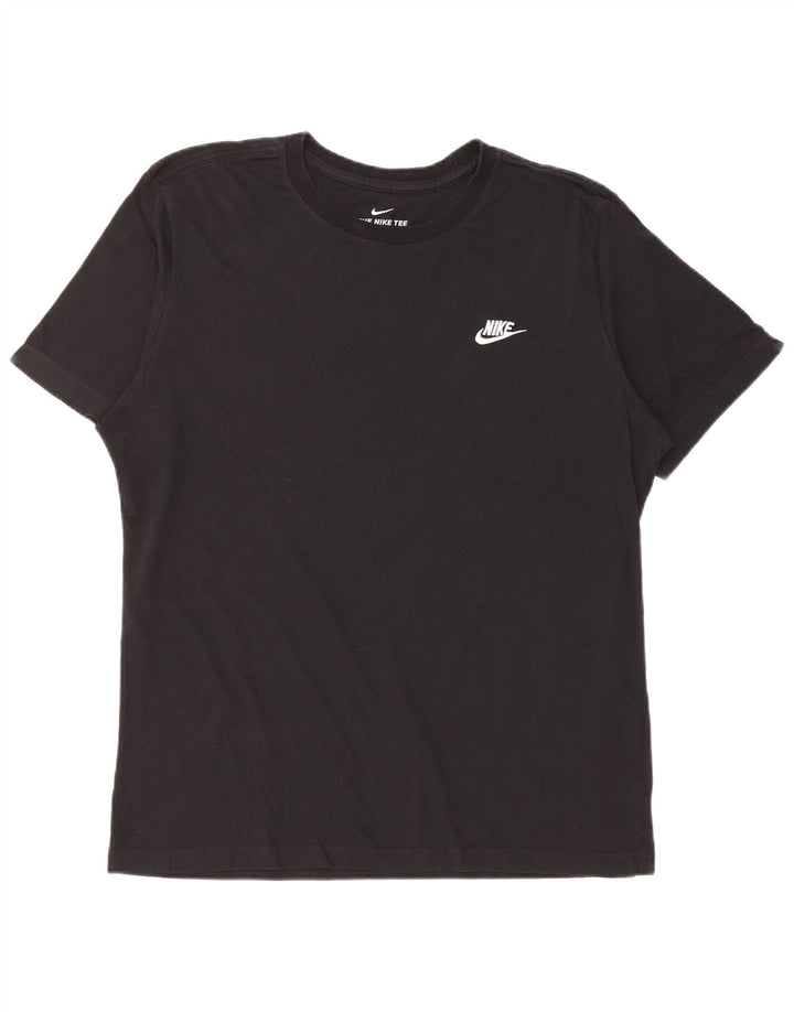 Ανδρικό T-Shirt NIKE Top μεγάλο μαύρο βαμβακερό