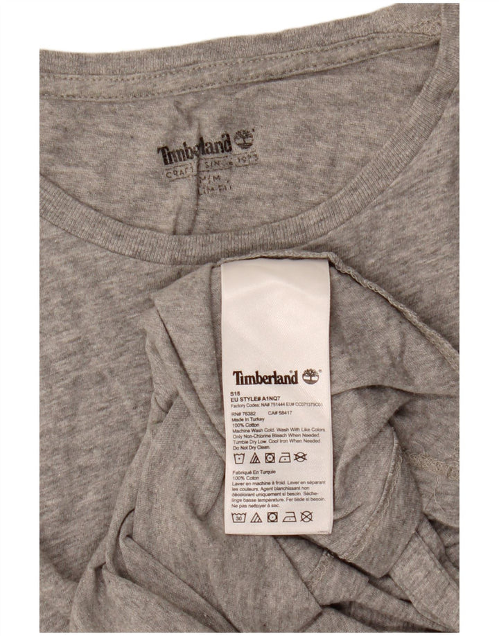 Ανδρικό T-shirt Timberland Slim Fit Top Μεσαίο γκρι βαμβακερό
