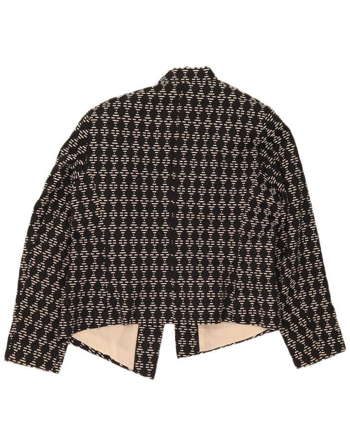 Marks & Spencer Γυναικείο Open Blazer Jacket UK 16 Large Black Geometric