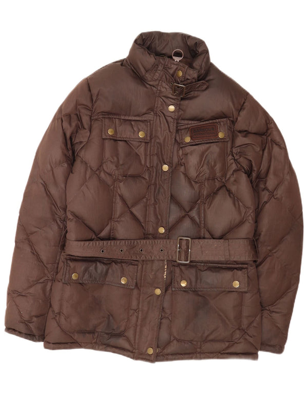 Barbour Γυναικείο μπουφάν με επένδυση UK 12 μεσαίου καφέ πολυεστέρας