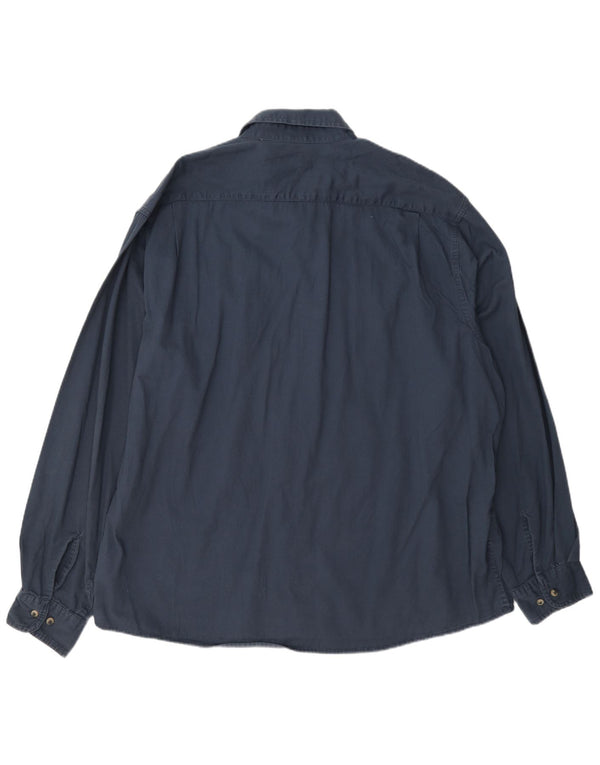 Ανδρικό πουκάμισο Wrangler 2XL Navy Blue Cotton