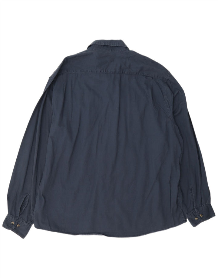 Ανδρικό πουκάμισο Wrangler 2XL Navy Blue Cotton