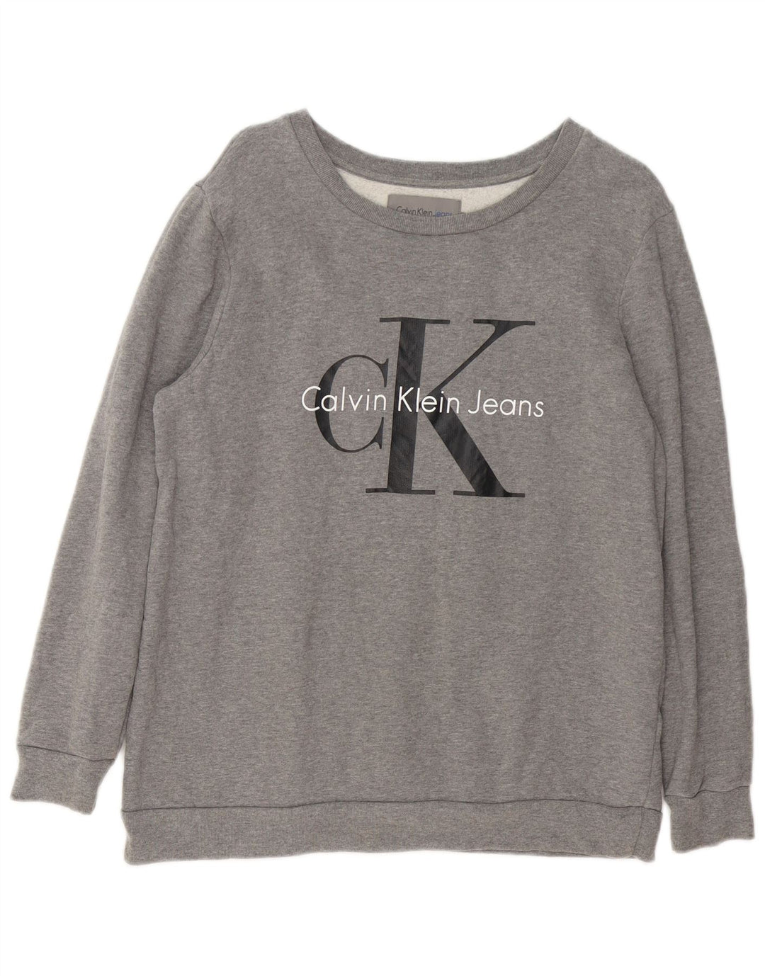 Γυναικείο φούτερ Calvin Klein Jeans Jumper UK 14 Medium Grey Flecked
