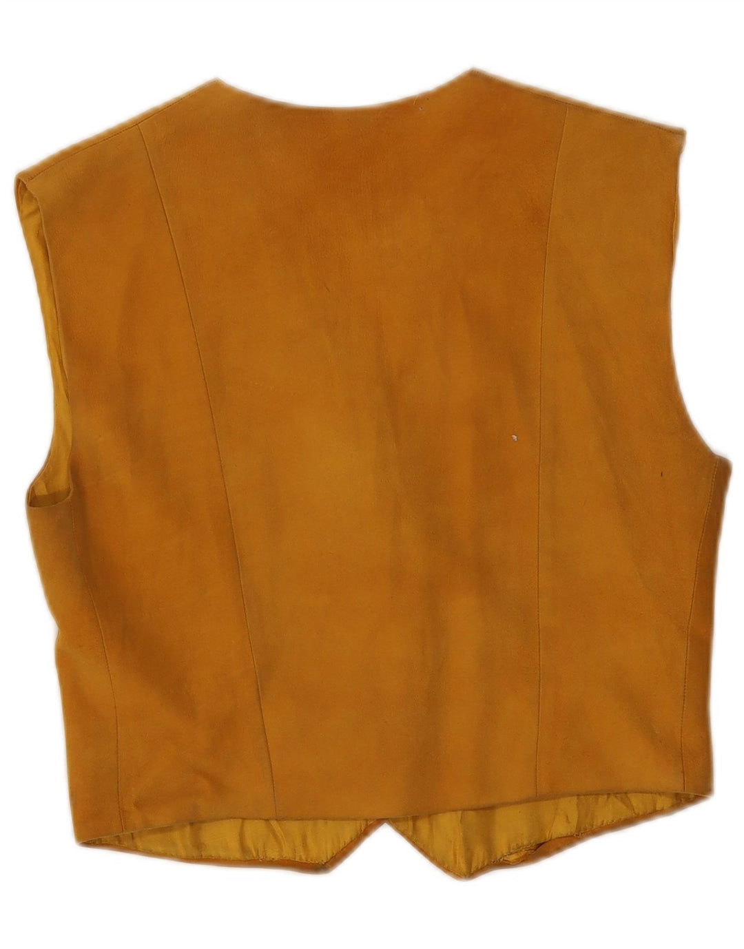 Vintage γυναικείο σουέτ γιλέκο UK 8 Small Beige