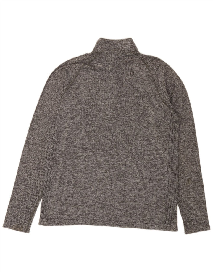 EDDIE BAUER Ανδρική φόρμα πουλόβερ με λαιμόκοψη με φερμουάρ Top XL Grey Flecked