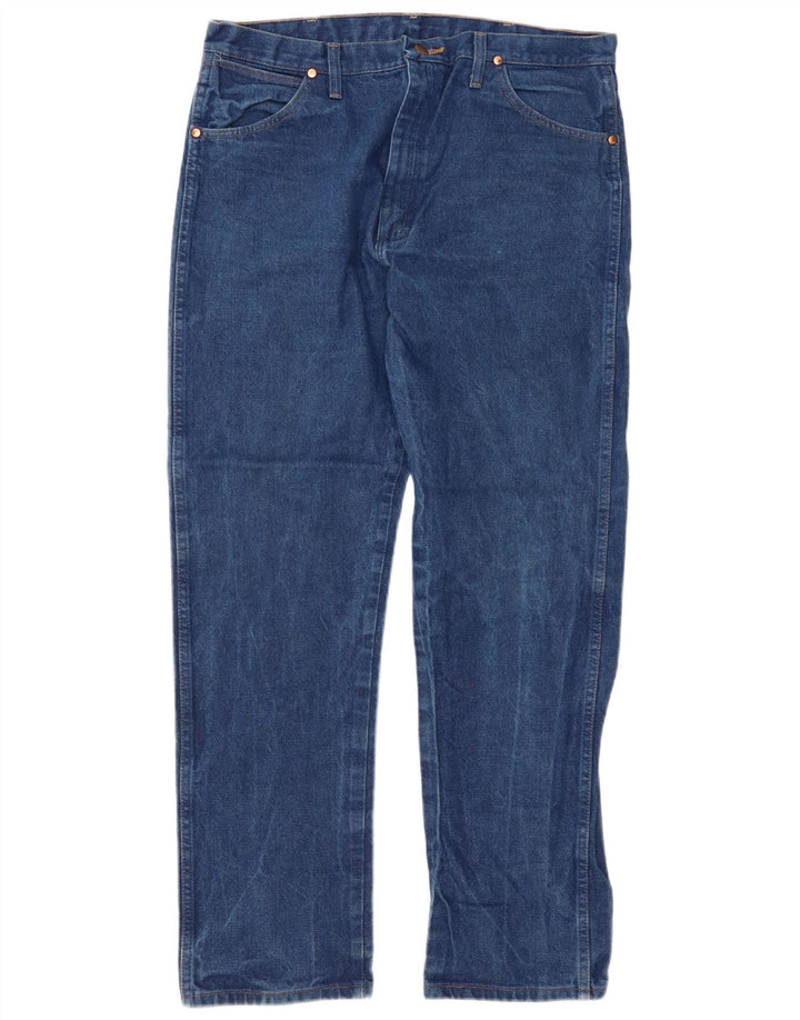 Ανδρικό τζιν Wrangler ίσιο W37 L32 Μπλε βαμβακερό