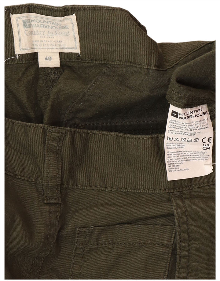 Ανδρικό σορτς Cargo Mountain Warehouse W40 XL Πράσινο βαμβακερό