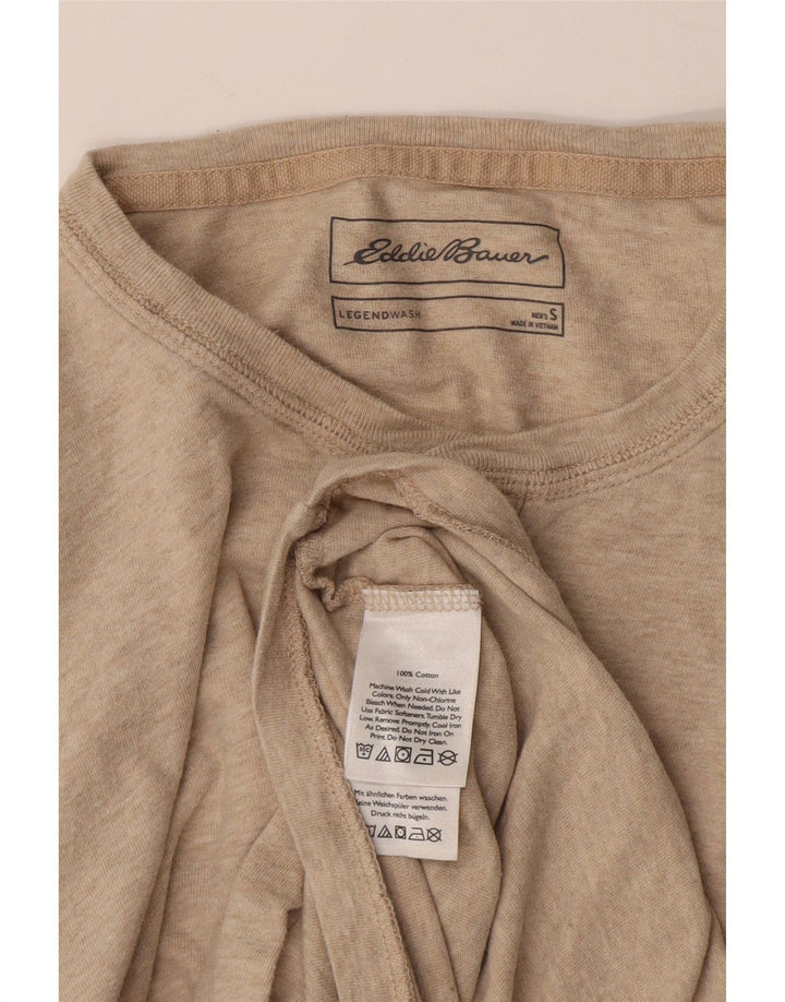 Eddie Bauer Ανδρικό μακρυμάνικο μπλουζάκι από βαμβακερό μπεζ