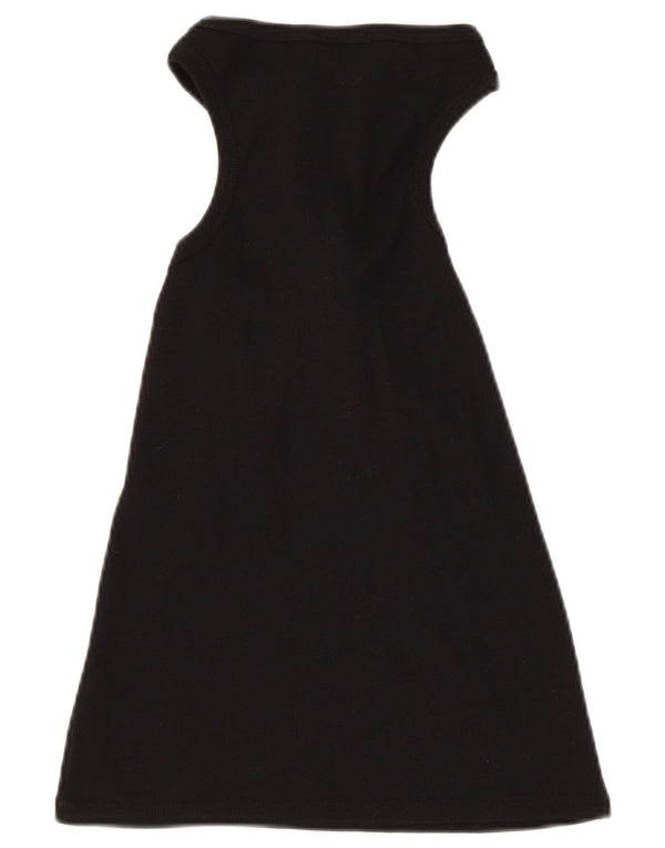 Γυναικείο γιλέκο Desigual Cut Out UK 14 μεγάλο μαύρο βαμβακερό