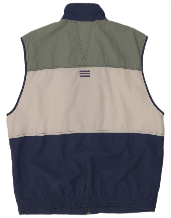 ADIDAS Mens Gilet UK 42/44 Μεγάλος πολύχρωμος πολύχρωμος πολυεστέρας