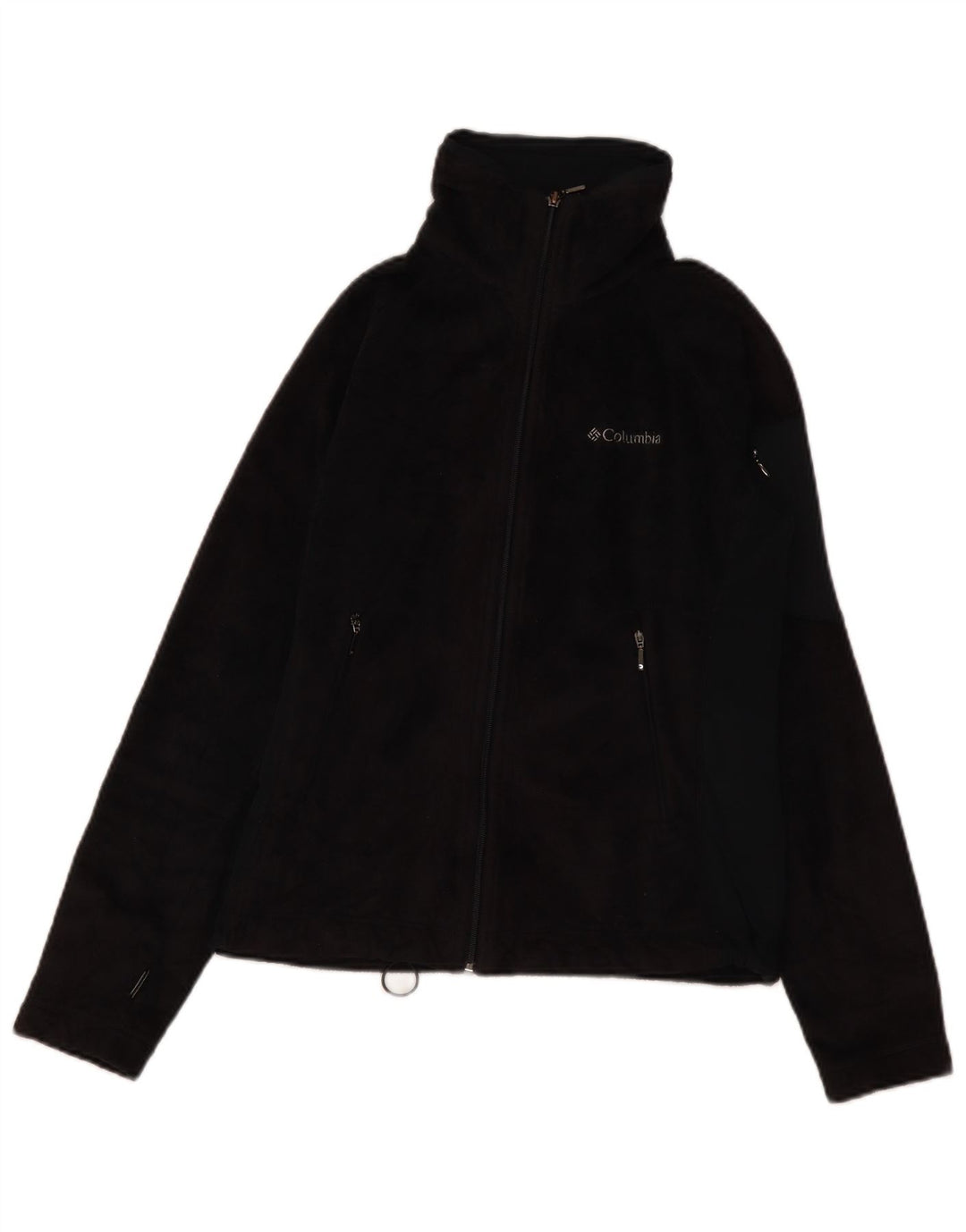Columbia Womens Interchange Fleece Jacket UK 10 Small Black Polyester