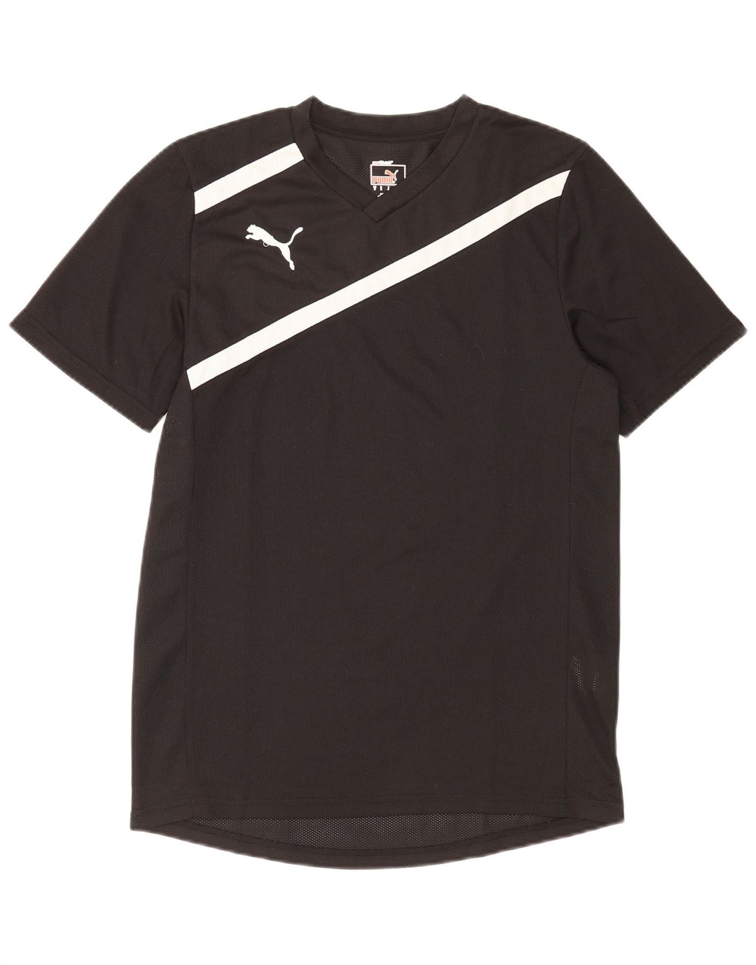 Puma Ανδρικό T-Shirt Top Μικρό μαύρο ριγέ πολυεστέρα