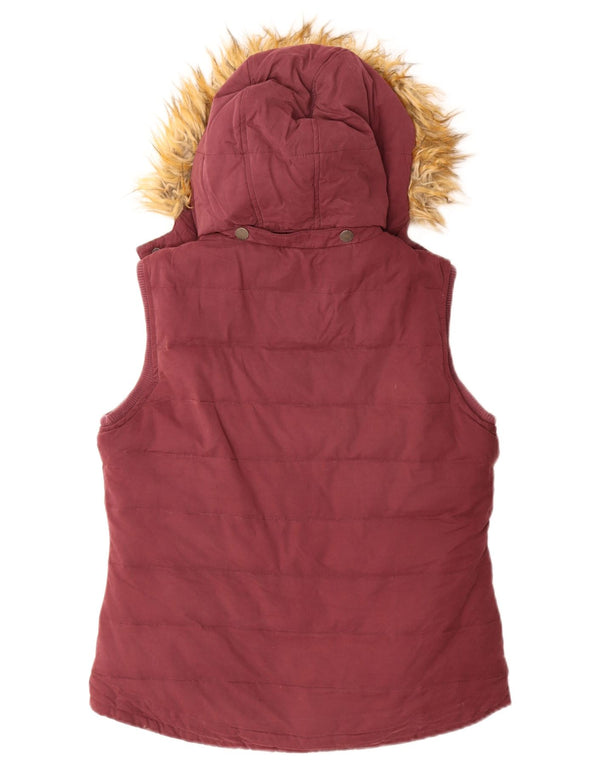 Fat Face Γυναικεία κουκούλα με επένδυση Gilet UK 12 μεσαίο βαμβακερό βαμβάκι