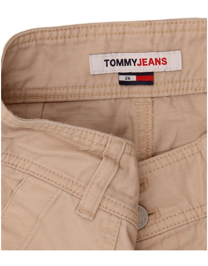 Γυναικείο ψηλό ψηλό σορτς Cargo Tommy Hilfiger W26 Small Beige