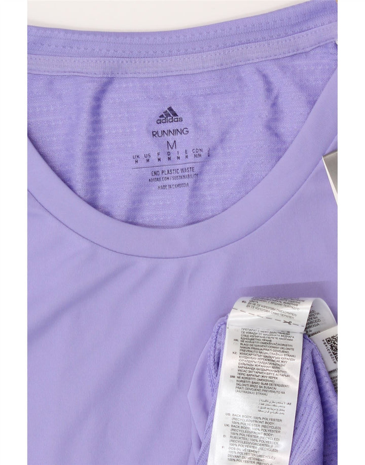 Adidas Ανδρικό T-Shirt Aeroready Top Medium Purple Polyester