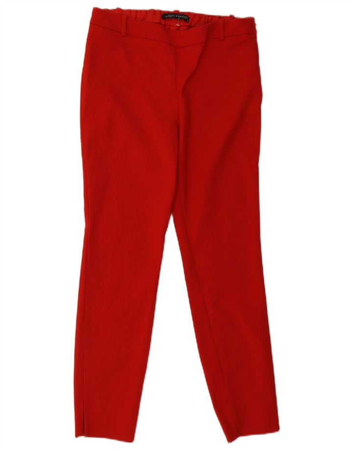 Zara Γυναικείο Slim Casual Παντελόνι Small W26 L26 Red