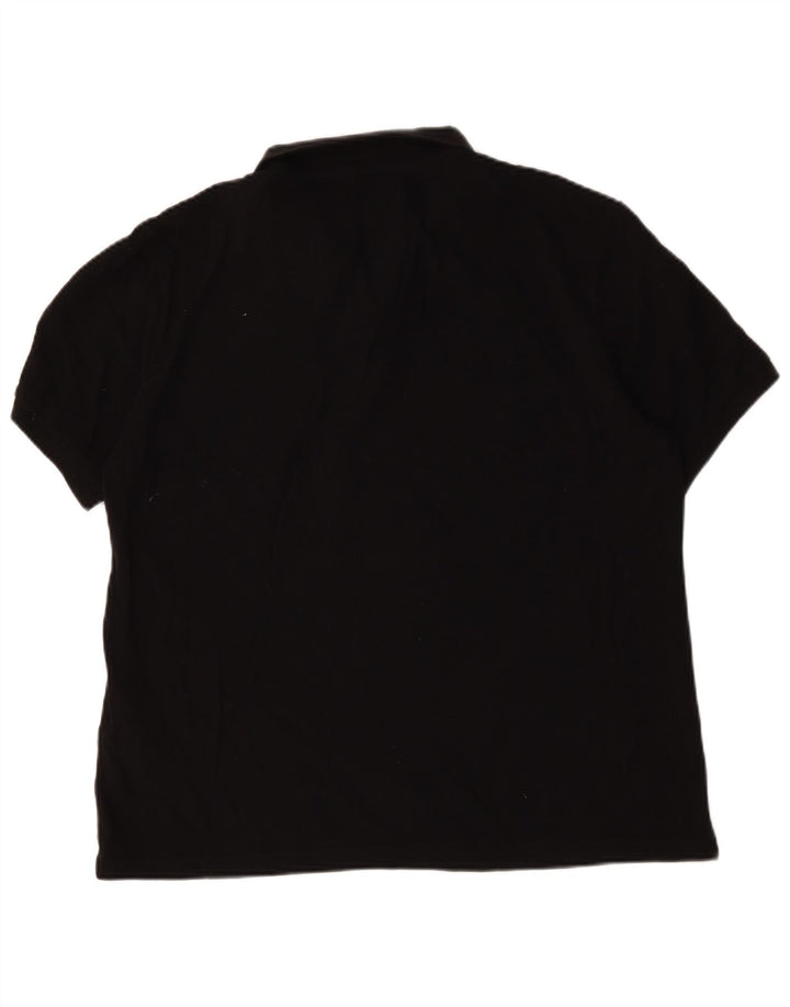 Massimo Dutti Ανδρικό Πόλο Μπλουζάκι 2XL Μαύρο βαμβακερό