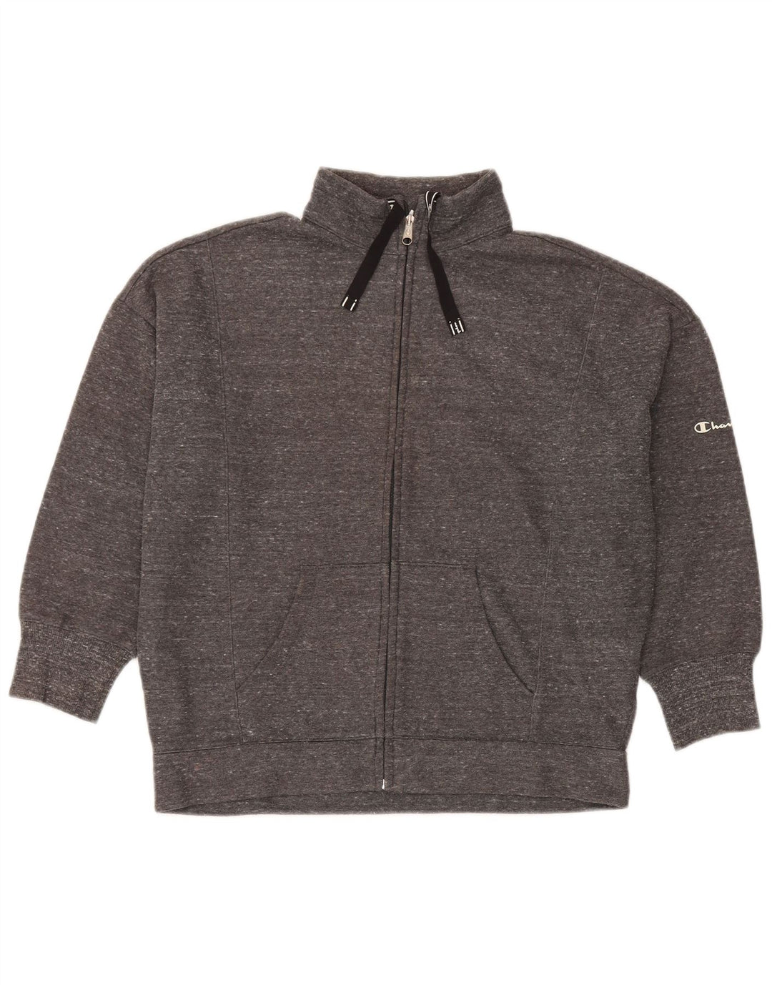 Champion γυναικεία υπερμεγέθη αθλητική φόρμα κορυφαίο μπουφάν UK 14 Medium Grey Flecked