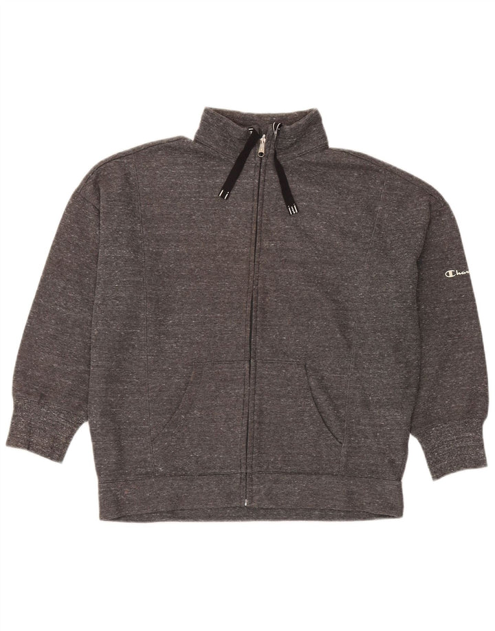 Champion γυναικεία υπερμεγέθη αθλητική φόρμα κορυφαίο μπουφάν UK 14 Medium Grey Flecked