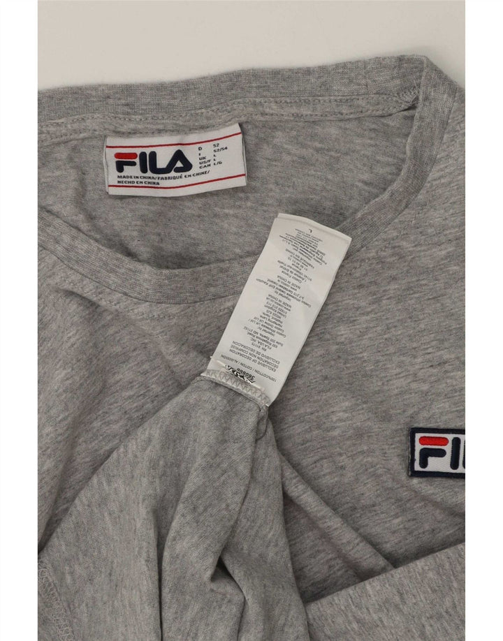 Ανδρικό T-Shirt Fila Top Large Grey Flecked Cotton