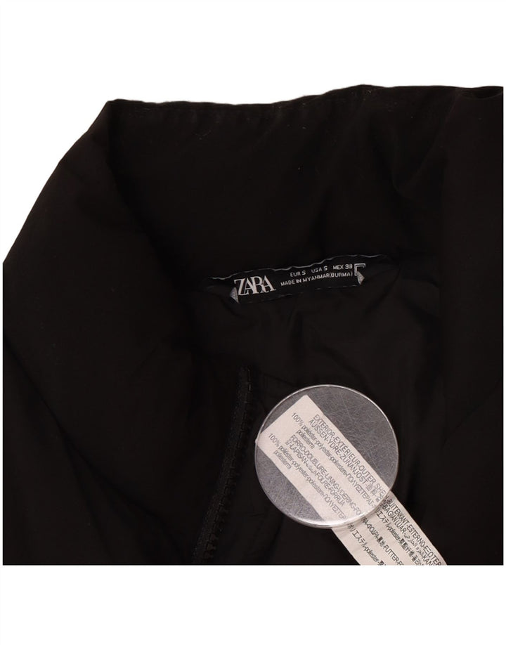 Zara Ανδρικό padded Gilet UK 36 Small Black Polyester