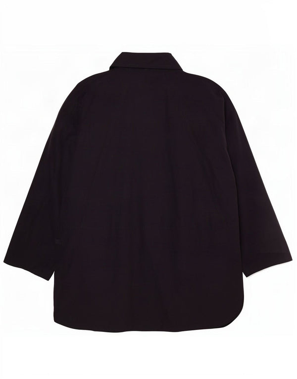 Vintage Γυναικείο Παλτό Poncho UK 14 Medium Navy Blue