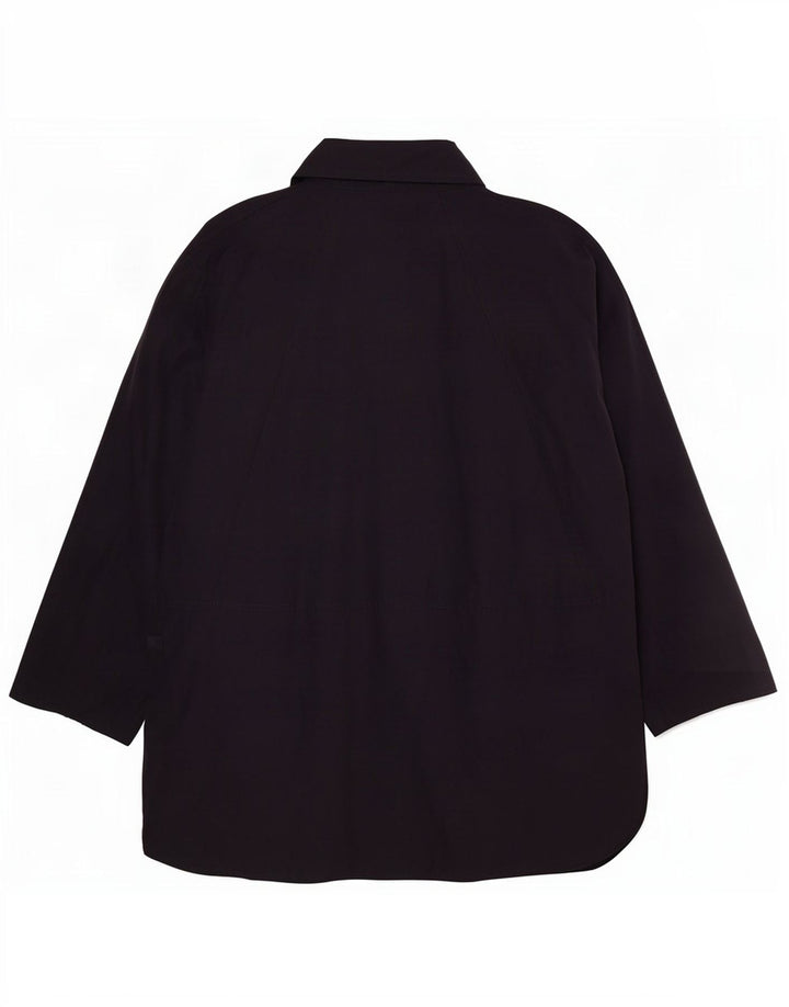 Vintage Γυναικείο Παλτό Poncho UK 14 Medium Navy Blue