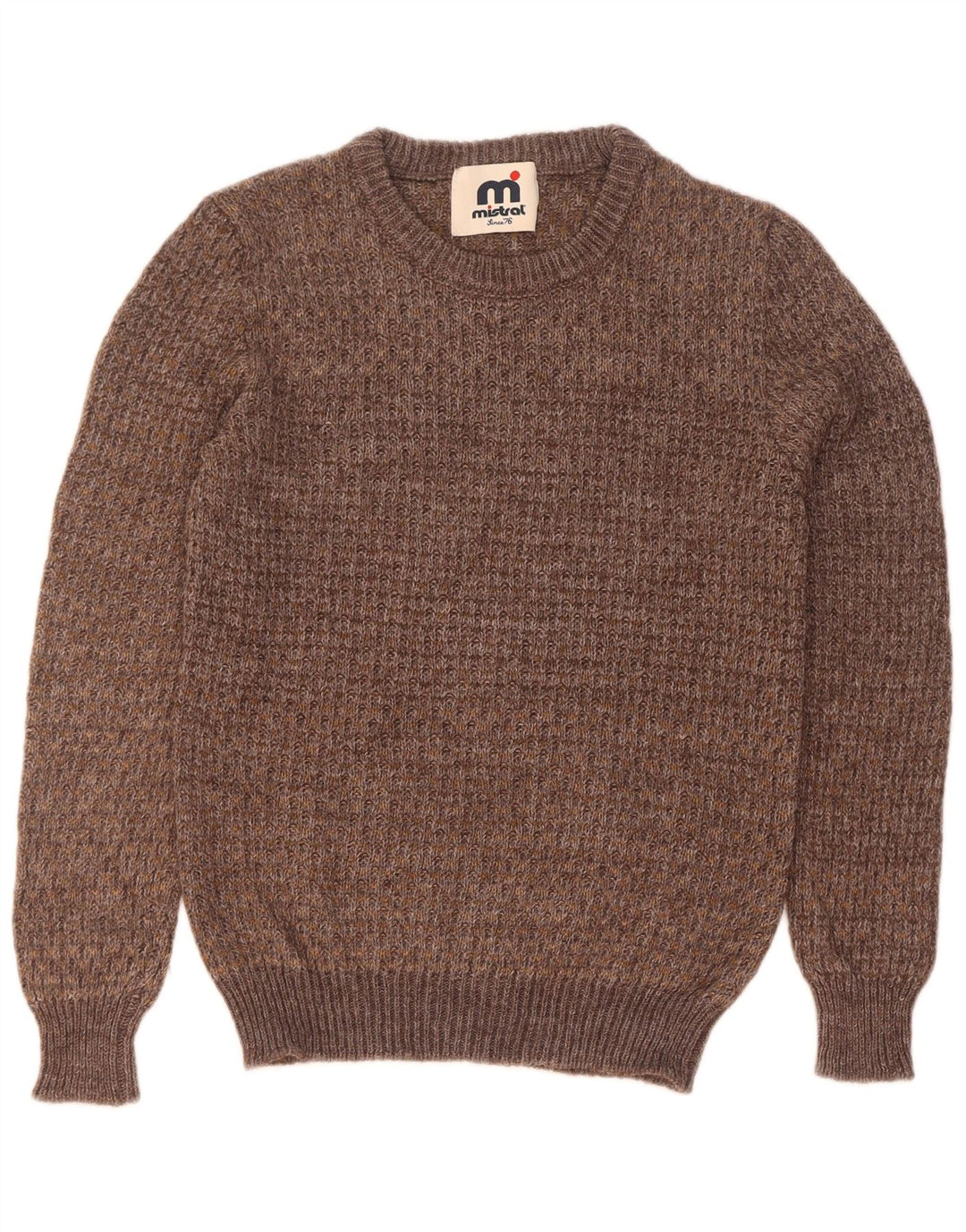 Ανδρικό πουλόβερ Mistral Crew Neck Jumper Μεγάλο Καφέ Μαλλί