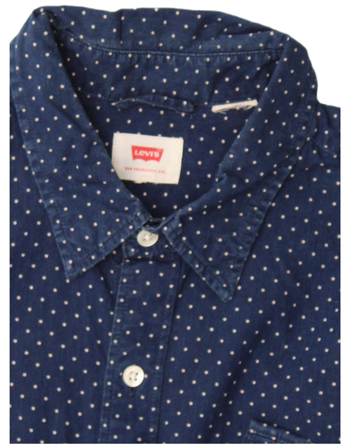 Ανδρικό πουκάμισο Levi's Small Navy Blue Spotted