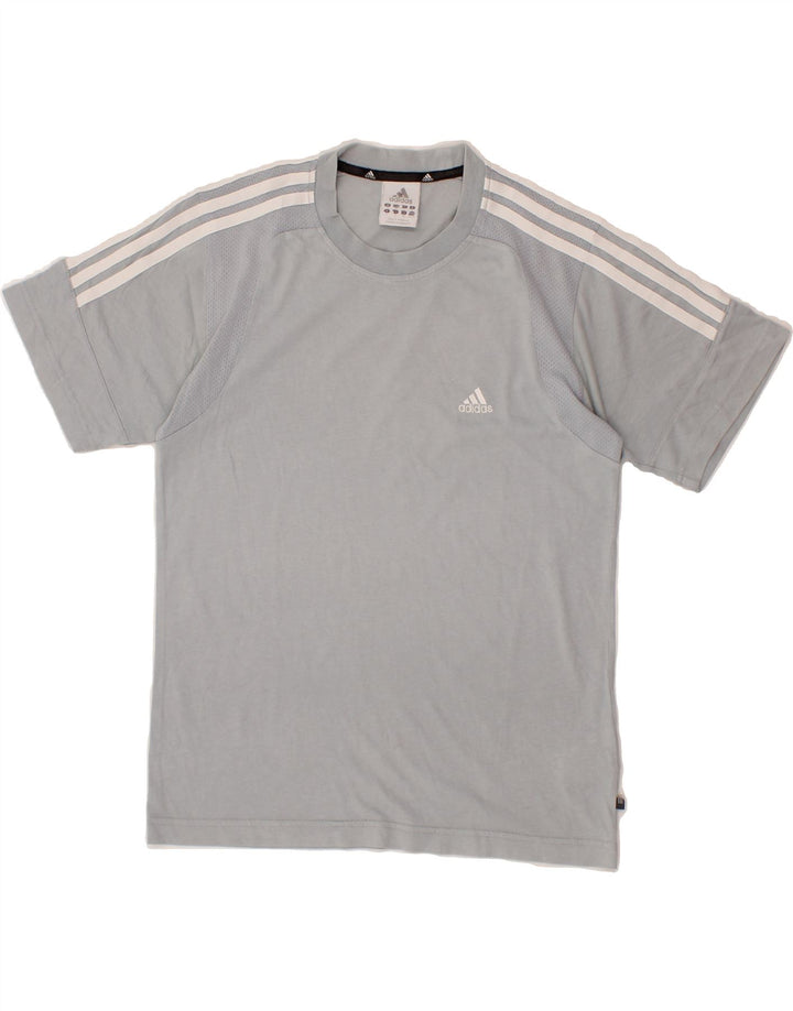 ADIDAS Mens T-Shirt Top Small Grey Cotton Vintage Adidas and Second-Hand Adidas from Messina Hembry 