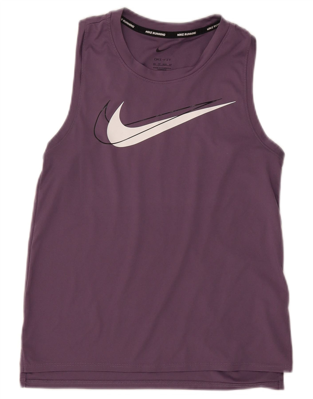 Γυναικείο γραφικό γιλέκο NIKE Dri Fit Top UK 6 XS Purple Polyester