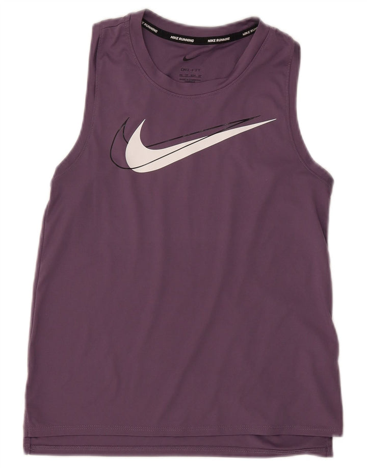 Γυναικείο γραφικό γιλέκο NIKE Dri Fit Top UK 6 XS Purple Polyester