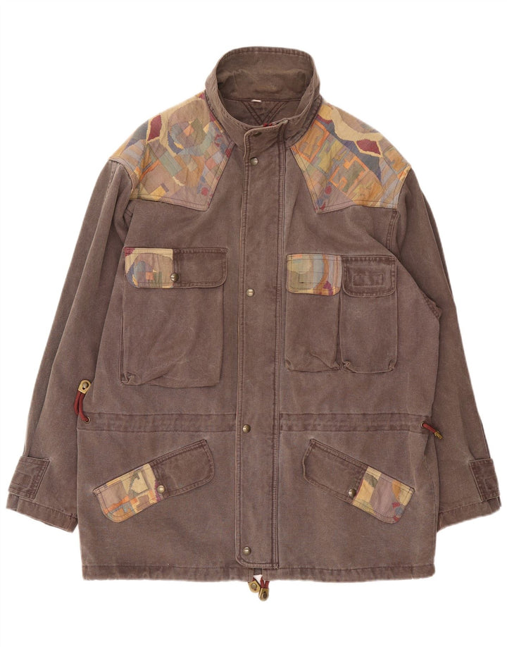 SALEWA Ανδρικό Μπουφάν UK 42 XL Γκρι Colourblock Βαμβακερό