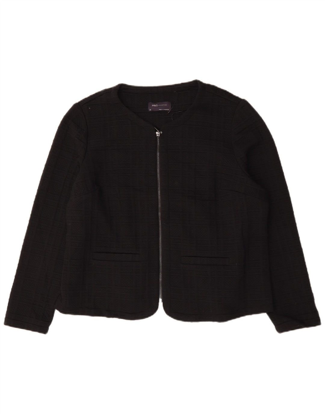 Marks & Spencer Γυναικείο μπουφάν Blazer UK 22 3XL Black Check