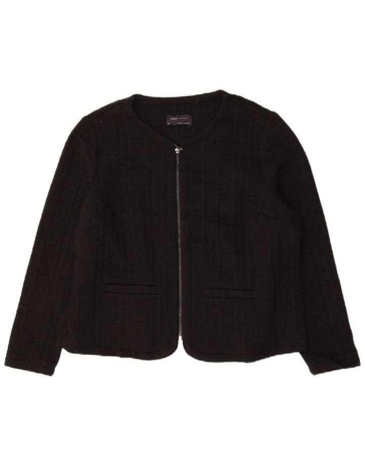 Marks & Spencer Γυναικείο μπουφάν Blazer UK 22 3XL Black Check