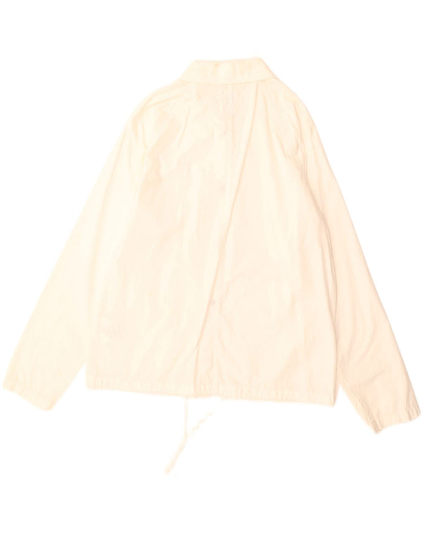 Vans Womens Bomber Jacket UK 10 Small White Cotton