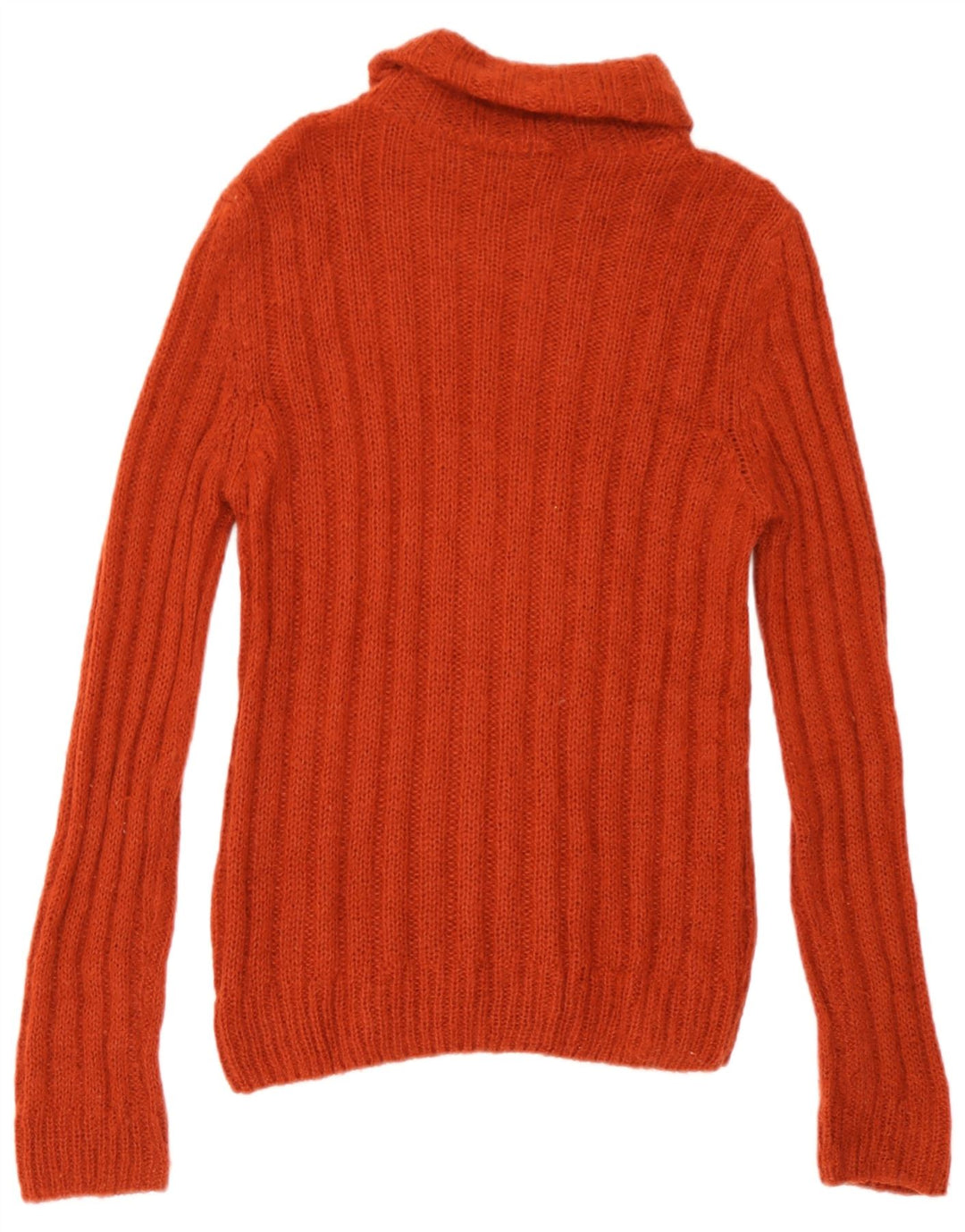 Massimo Dutti Γυναικείο πουλόβερ με ρολό λαιμόκοψη UK 14 Μεγάλο Πορτοκαλί