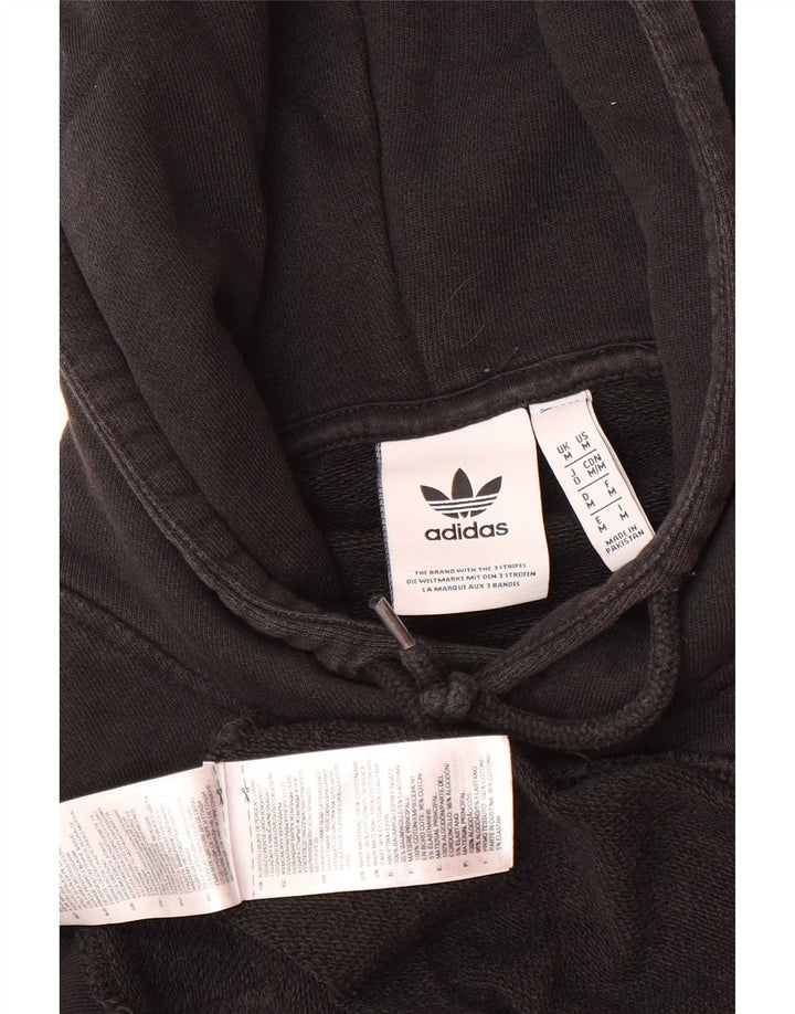 Ανδρικό φούτερ Adidas, μεσαίο μαύρο βαμβακερό