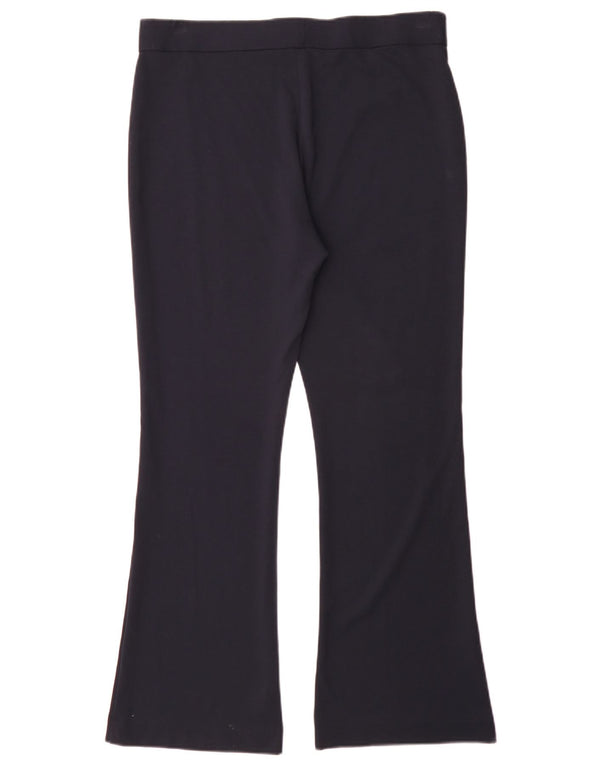 Marks & Spencer Γυναικείο Παντελόνι Flare UK 14 Large W34 L31 Navy Blue Viscose