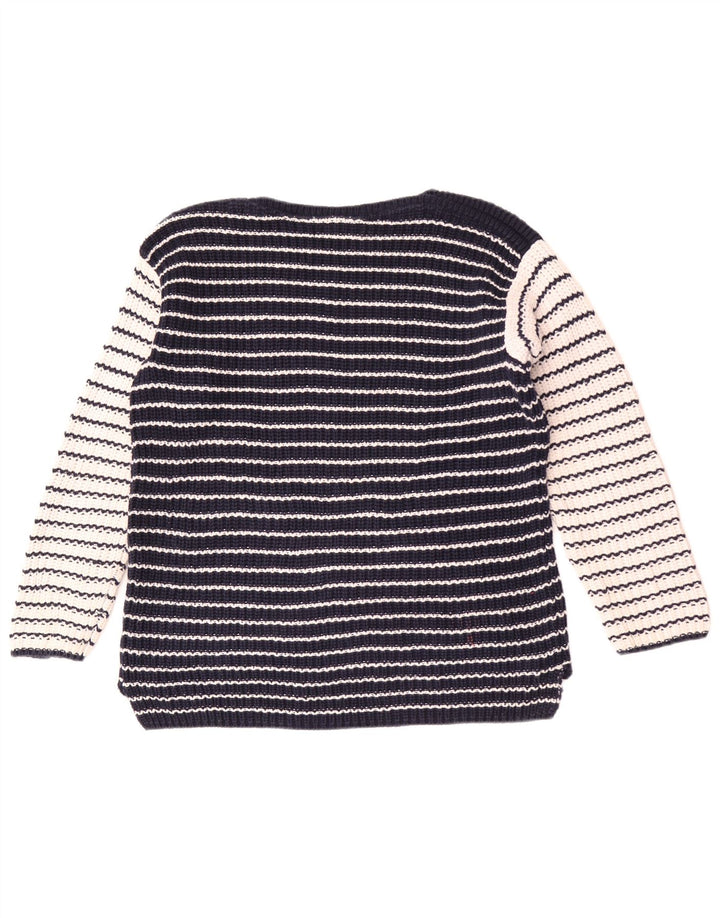 Marks & Spencer Γυναικείο πουλόβερ με λαιμό σκάφος UK 14 Medium Navy Blue