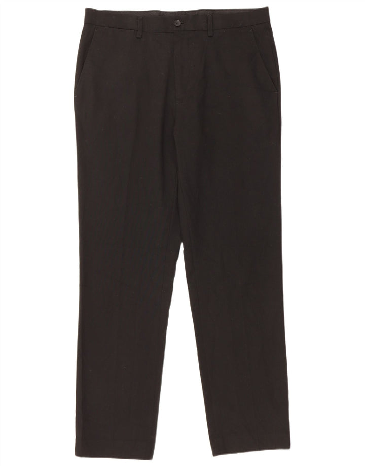 MARKS & SPENCER Ανδρικό παντελόνι Chino Slim Fit W34 L31 Μαύρο Πολυεστέρας