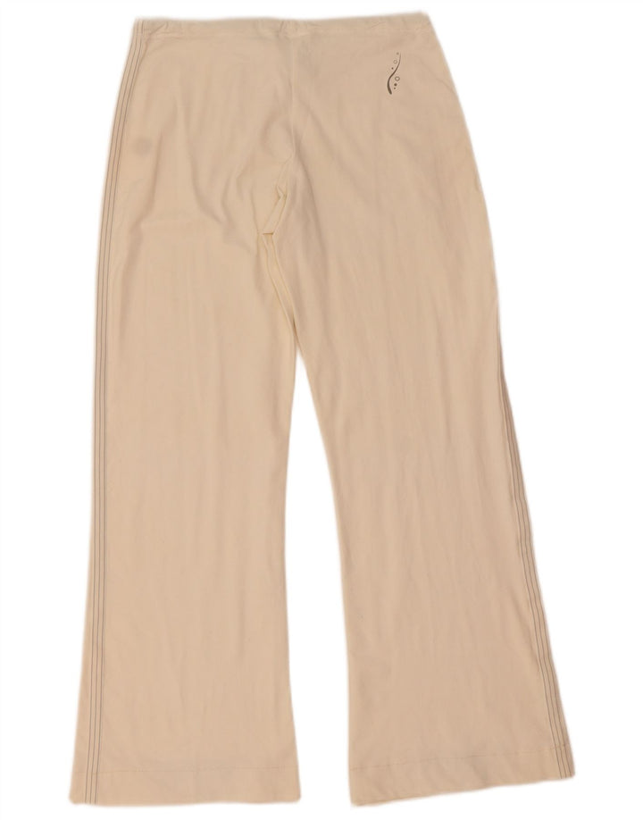 Champion γυναικεία φόρμα Flare Παντελόνια UK 12 Medium Off White Polyamide